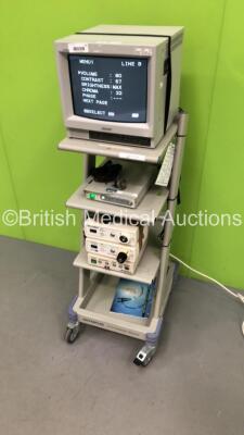 Olympus TC-C1 Clinical Trolley with Sony Trinitron Monitor, Olympus OTV-SC Digital Signal Processor, Olympus MH-201 Camera Head, Welch Allyn VDX-300 Imaging and Illumination Platform, MYELOTec Visionary Model 500 Video Console and Litechnica Camera Contro - 8