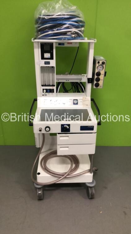 Focus Frontline Anaesthesia Machine with Blease 2200 MRI Compatible Ventilator.Oxygen Monitor and Job Lot of Hoses *RI*