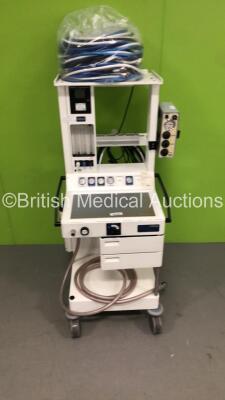 Focus Frontline Anaesthesia Machine with Blease 2200 MRI Compatible Ventilator.Oxygen Monitor and Job Lot of Hoses *RI* - 2