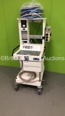 Focus Frontline Anaesthesia Machine with Blease 2200 MRI Compatible Ventilator.Oxygen Monitor and Job Lot of Hoses *RI* - 3