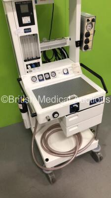 Focus Frontline Anaesthesia Machine with Blease 2200 MRI Compatible Ventilator.Oxygen Monitor and Job Lot of Hoses *RI* - 6