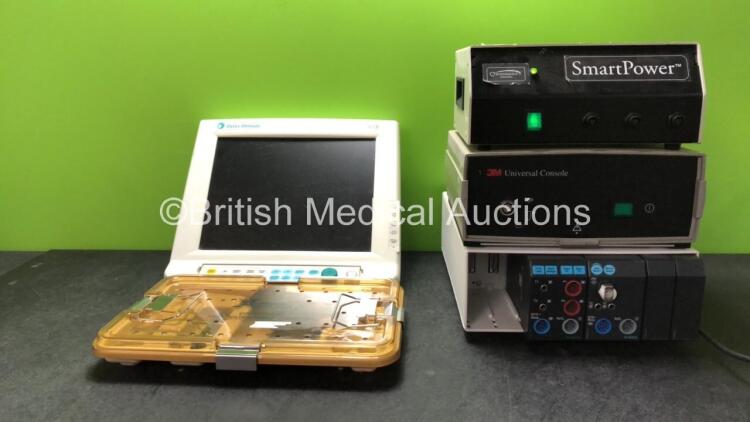 Mixed Lot Including 1 x Datex Ohmeda S5 Monitor (Untested with Cracked Casing-See Photo) 1 x Bionx Crossbow Meniscus Arrow Inserter in Tray, 1 x Smart Power 100-0014 Power Console (Powers Up) 1 x 3M Universal Console (Powers Up) 1 x GE F-CUB-12-VG1 Module