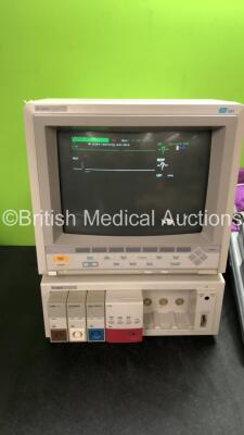 Mixed Lot Including 1 x Agilent CMS-2001 Patient Monitor with 1 x Hewlett Packard TEMP Module, 1 x Hewlett Packard ECG/RESP Module, 1 x Hewlett Packard SaO2/PLETH Module and 1 x Philips NBP Module, 1 x Body Slimming Suit with Air Pressure and 2 x Hoses 1 - 2