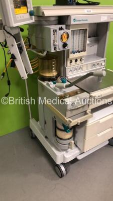 Datex-Ohmeda Aestiva/5 Anaesthesia Machine with Datex-Ohmeda SmartVent Aestiva 7900 SmartVent Software Version 4.8 PSVPro,1 x GE M-NESTPR Module with NIBP,T1,T2,ECG+Resp,P1,P2 and SpO2 Options,Oxygen Mixer,Absorber,Bellows and Hoses (Powers Up-Dials Incom - 5