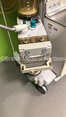 Datex-Ohmeda Aestiva/5 Anaesthesia Machine with Datex-Ohmeda SmartVent Aestiva 7900 SmartVent Software Version 4.8 PSVPro,1 x GE M-NESTPR Module with NIBP,T1,T2,ECG+Resp,P1,P2 and SpO2 Options,Oxygen Mixer,Absorber,Bellows and Hoses (Powers Up-Dials Incom - 9