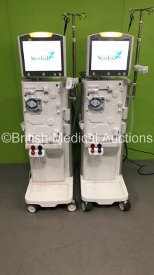 2 x Nipro Corporation Surdial X Dialysis Machines Version 1.506 with Hoses (Both Power Up) * Mfd 2017 * - 3