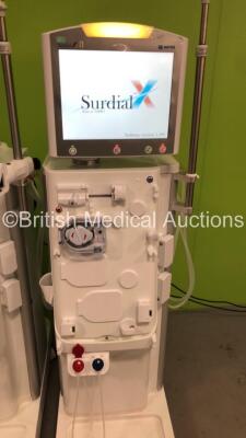 2 x Nipro Corporation Surdial X Dialysis Machines Version 1.506 with Hoses (Both Power Up) * Mfd 2017 * - 4