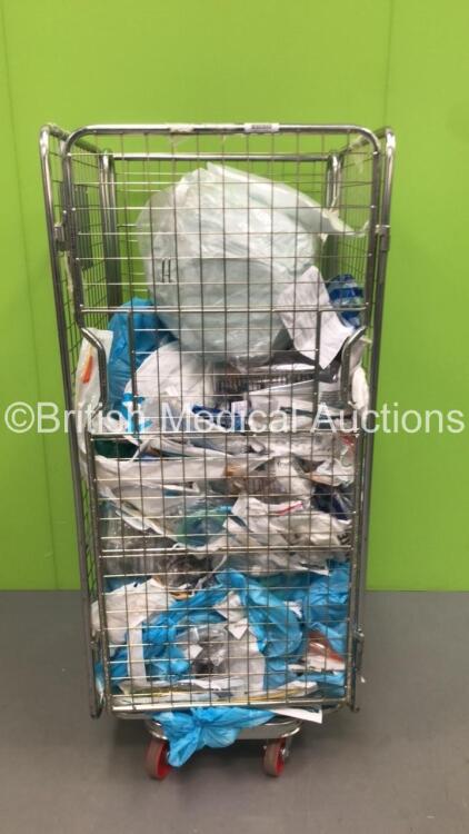 Mixed Cage of Consumables Including ProAct Endotracheal Tubes,Intersurgical High Concentration Oxygen Masks and Lotus Liver Resector Straight Handpiece (Cage Not Included)