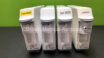 4 x GE E-miniC Gas Modules *Mfd 2019 - 2009* with 1 x Water Trap *6522860 - 8529512 - NA- NA*