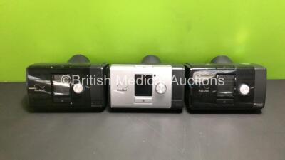 Job Lot Including 1 x ResMed Lumis 150 CPAP and 2 x ResMed AirSense 10 Autoset CPAP Units (Untested Due To No Power Supply)