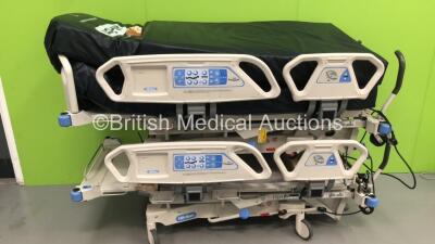 2 x Hill-Rom Total Care Electric Hospital Beds with Mattresses (Both Power Up and Tested Working) *S/N L000BV0055 / L000BV0054*