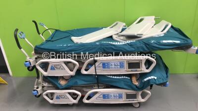 2 x Hill-Rom Total Care Duo 2 Electric Hospital Beds with Mattresses (Both Power Up and Tested Working) *S/N 10BB0037 / 12BB0010*