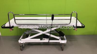 Bristol Maid Electric Patient Trolley with Controller (Powers Up and Tested Working)