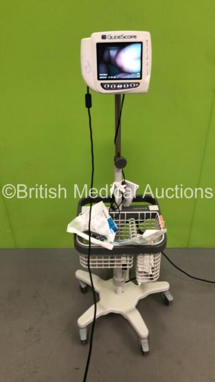 Verathon Medical Glidescope Video Monitor on Stand with Power Supply and Accessories (Powers Up)