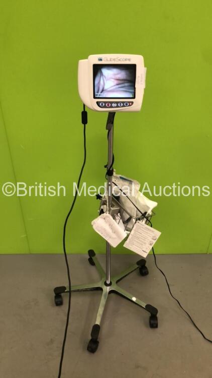 Verathon Medical Glidescope Video Monitor on Stand with Power Supply and Accessories (Powers Up)