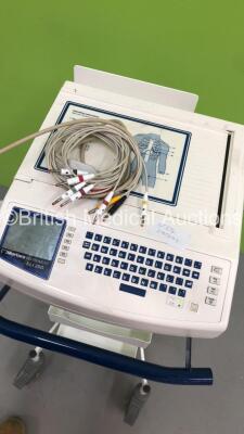 Mortara Instrument ELI 250 ECG Machine on Stand with 1 x 10-Lead ECG Lead (Powers Up) - 5