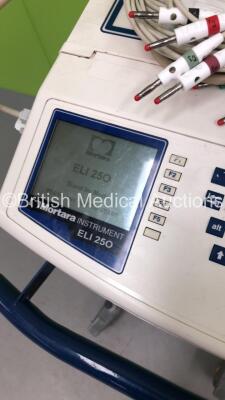 Mortara Instrument ELI 250 ECG Machine on Stand with 1 x 10-Lead ECG Lead (Powers Up) - 6