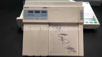 Mixed Lot Including 1 x Philips Series 50A Fetal Monitor (Powers Up, Missing Back Casing - See Photo), 1 x Seca Baby Weighing Scale and 2 x X-ray Light Boxes (Both Power up - 1 x with Damage) *RI* - 3