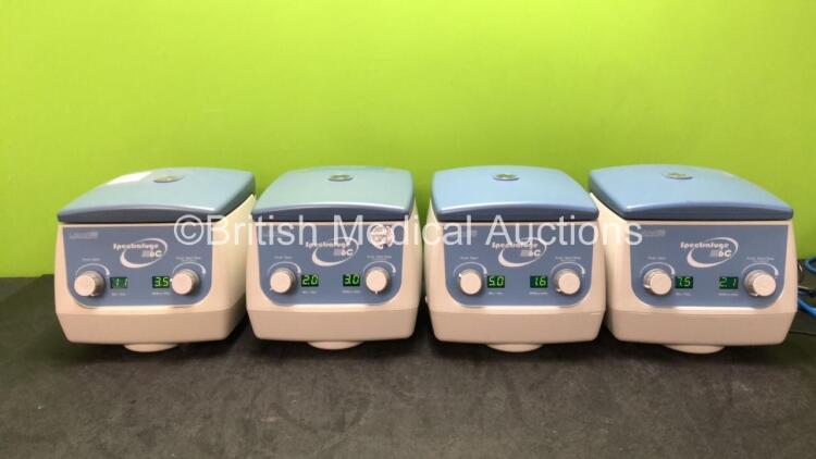 4 x Labnet Spectrafuge 6C Ref C0060-230V Centrifuges (All Power Up)