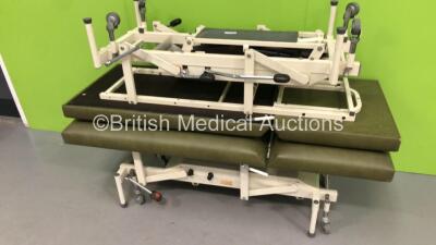 3 x Nesbit Evans Hydraulic Patient Couches (Hydraulics Tested Working) and 1 x Sidhil Hydraulic Patient Couch (Please See All Photos for Additional Couches - Hydraulics Tested Working) - 2