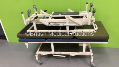 3 x Nesbit Evans Hydraulic Patient Couches (Hydraulics Tested Working) and 1 x Sidhil Hydraulic Patient Couch (Please See All Photos for Additional Couches - Hydraulics Tested Working) - 5