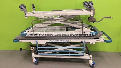 2 x Wardray Premise MR Compatible Patient Examination Couches with Mattresses (Hydraulics Tested Working)