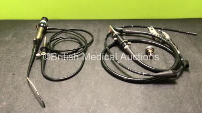 Job Lot Including 1 x Olympus HYF Type P Hysterscope - Engineer's Report : Optical System - Excessive Broken Fibres, Angulation - Severely Crushed, Insertion Tube - Perished, Light Transmission - Poor, Leak Check - Excessive *SN 1100534* 1 x Olympus GIF X