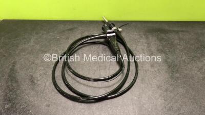 Olympus LF-P Laryngoscope - Engineer's Report : Optical System - Massive Amount of Broken Fibers, Angulation - Not Reaching Specification, Insertion Tube - Bad Crush Marks, Light Transmission - Poor, Leak Check - No Fault Found *2521432*