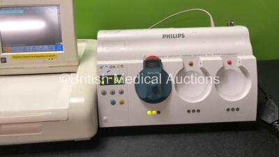 Mixed Lot Including 1 x Philips M2703A Fetal Monitor (Powers Up) 1 x Philips M2720A Fetal Transducer System with 1 x Philips US Transducer (Powers Up) 1 x Otoport OAE System NHSP Infant Hearing Unit (Untested Due to Possible Flat Batteries)1 x GE Caresca - 4