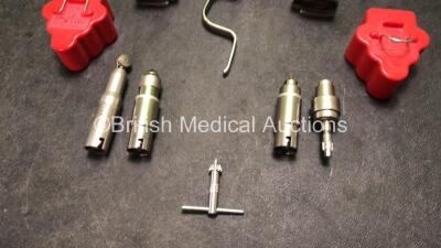 Job Lot Including 1 x Stryker System 6 6205 Rotary Handpiece, 1 x Stryker 6 6208 Sagittal Saw Handpiece, 2 x Stryker 6126-00-00 Aseptic Housing, 2 x Stryker Ref 6126-130-000 Battery Holders, 2 x Stryker 4126-110-701 Batteries, 1 x Stryker 4100-62 Wire Col - 3