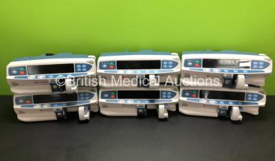 6 x Carefusion Alaris GH Syringe Pumps (All Power Up with 5 x Gas Gauge GG1 Error Code)