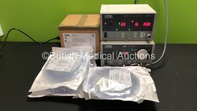 Job Lot Including 1 x Karl Storz 264305 20 SCB Electronic Endoflator, 1 x Karl Storz 201331 20 SCB Xenon 300 Light Source (Both Power Up) and 10 x Storz Insufflation Tubing Sets with Gas Filters (Expiry - 2023) *EB 16930-B / HB0644871* - 2