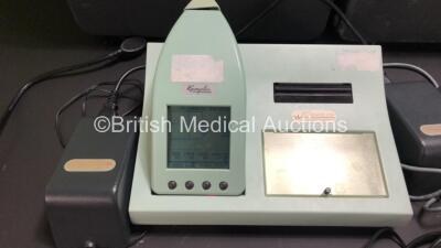 Job Lot Including 1 x Kamplex KLD 21 Diagnostic Audiometer with Headphones, Patient Response Trigger and Power Supply in Case and 1 x Kamplex MT10 Type 2 Impedance Audiometer with Base Unit, Power Supply and Ear Pugs (Both Power Up) *109908 / 023 025* - 3