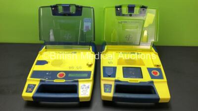 1 x Cardiac Science PowerHeart AED G3 and 1 x Cardiac Science PowerHeart AED G3 Pro Automated External Defibrillator (Both Power Up with Stock Battery - Not Included)