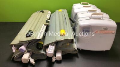 Job Lot Including 4 x Mangar ELK Emergency Lifting Cushions with 4 x Control Hoses, 4 x Mangar Camel & ELK Airflo Plus Compressors