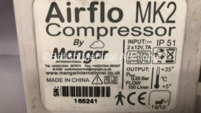 Job Lot Including 4 x Mangar ELK Emergency Lifting Cushions with 4 x Control Hoses, 4 x Mangar Airflo MK2 Compressors - 5