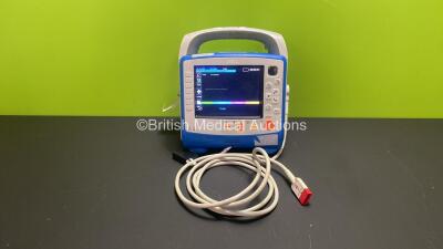 Zoll X Series Monitor/Defibrillator Including ECG, SpO2, NIBP, C02 and Printer Options and Paddle Lead (Powers Up and Passes Self Test with Stock Battery, Battery Not Included) *AR14J010380*