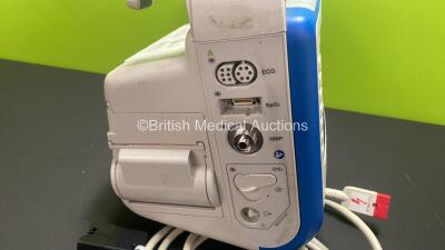 Zoll X Series Monitor/Defibrillator Including ECG, SpO2, NIBP, C02 and Printer Options and Paddle Lead (Powers Up and Passes Self Test with Stock Battery, Battery Not Included) *AR14J010380* - 4