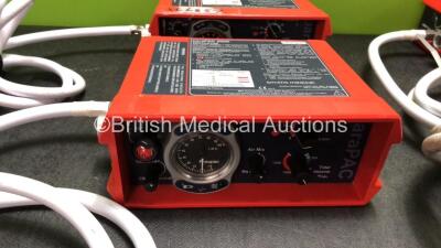 4 x paraPAC 200D Ventilators with Hoses - 2