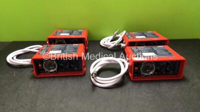 4 x paraPAC 200D Ventilators with 3 x Hoses