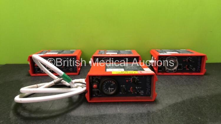 Job Lot Including 3 x paraPAC 200D Ventilators, 1 x paraPAC 2D Ventilator with 1 x Hose