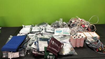 Mixed Lot Including BP Cuffs, Zoll Printer Paper and Various Patient Monitoring Cables