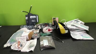 Mixed Lot Including Defibrillator Electrodes *All In Date* Zoll Printer Paper, BP Cuffs and Patient Monitoring Cables