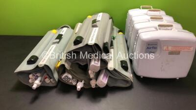 Job Lot Including 4 x Mangar ELK Emergency Lifting Cushions with 4 x Control Hoses, 4 x Mangar Camel & ELK Airflo Plus Compressors