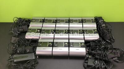 13 x ResMed Autoset S9 CPAP Units and 13 x AC Power Supplies (All Power Up)