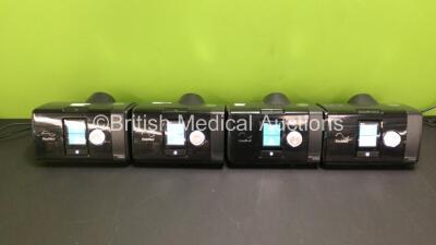 4 x ResMed Airsense 10 Autoset CPAP Units (All Power Up - 2 x Missing Casing, See Photos) and 4 x AC Power Supplies