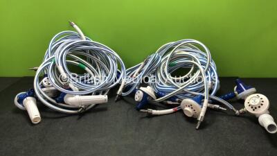 10 x Entonox Hoses with Valves *W*