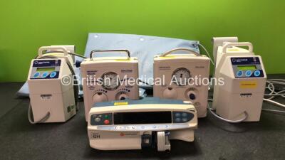 Mixed Lot Including 2 x Inditherm Medical Cosytherm Mattress Pumps with 2 x Mattresses (Both Power Up, 1 with Fault-See Photo) 2 x Fisher & Paykel Healthcare Neopuff Infant T Piece Resuscitator Units and 1 x Carefusion Alaris GH Infusion Pump (Holds Power