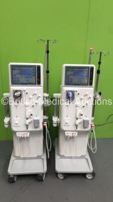 2 x Nikkiso DBB-06 Dialysis Machines with Hoses - Running Hours 7315 / 6708 (Both Power Up)