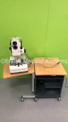 TopCon TRC-50EX Retinal Camera on Table (Powers Up with Err 7 Displayed) *S/N 137391*